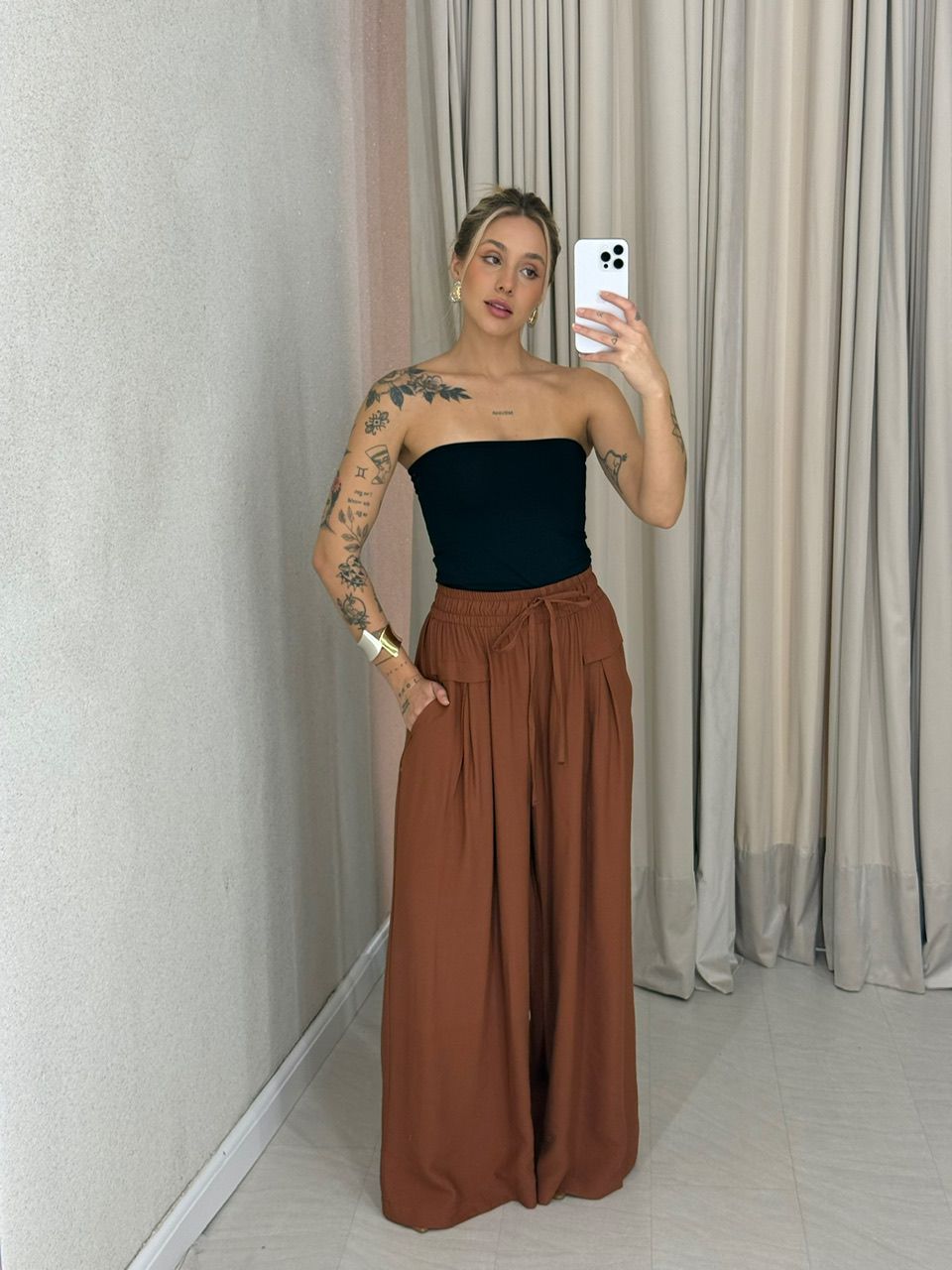 CALÇA ELLIE PANTALONA CAPUCCINO 