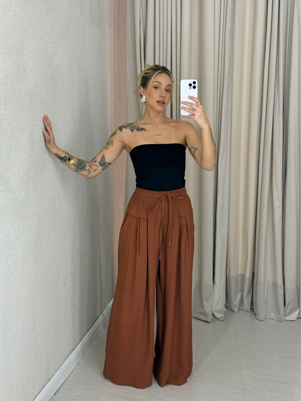 CALÇA ELLIE PANTALONA CAPUCCINO 