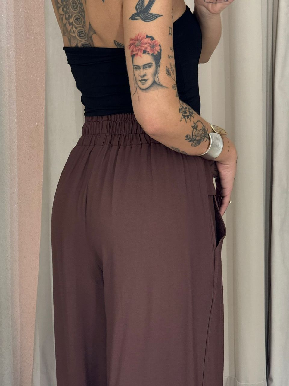 CALÇA ELLIE PANTALONA MARROM