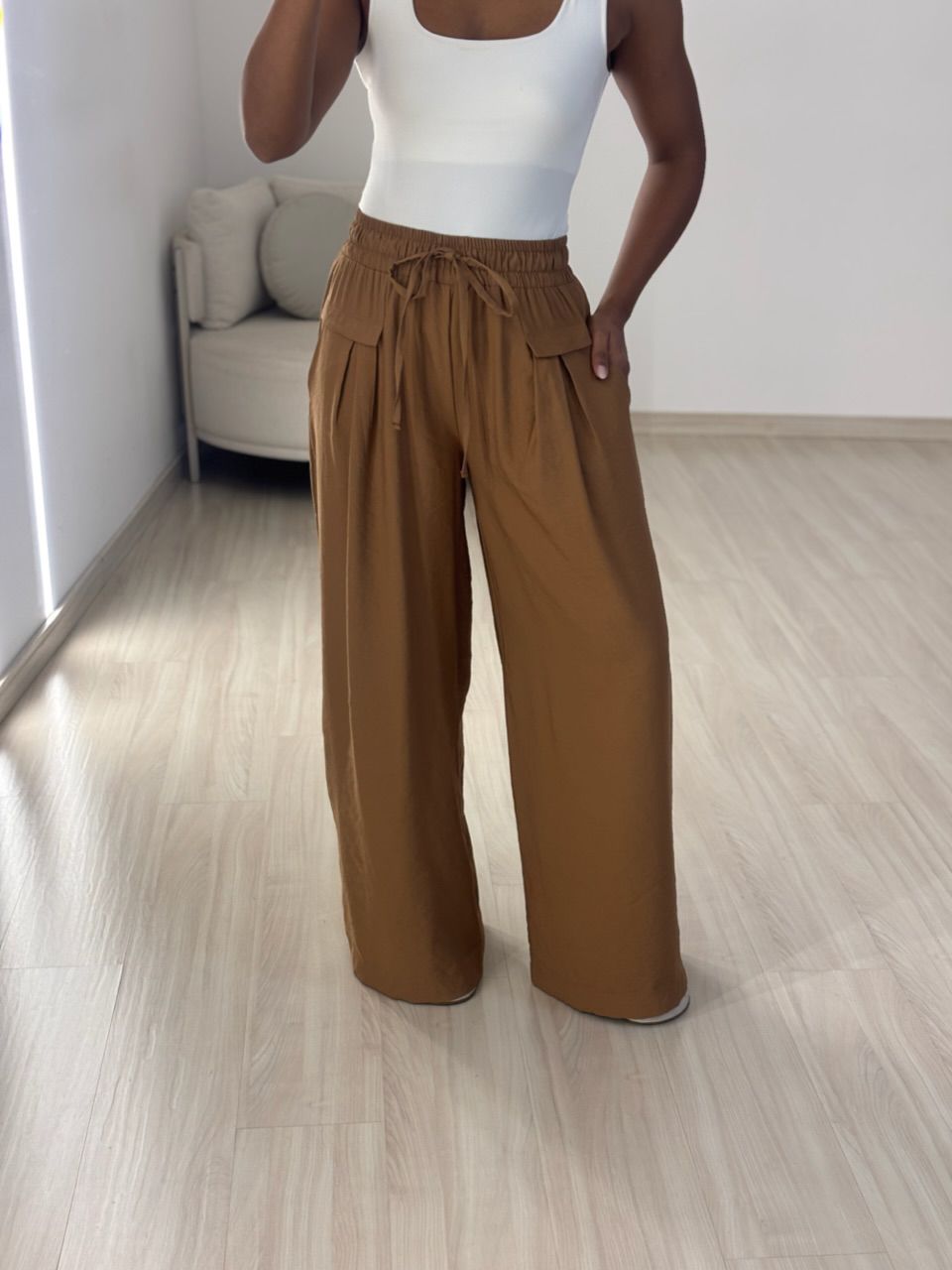 CALÇA ELLIE PANTALONA NUDE