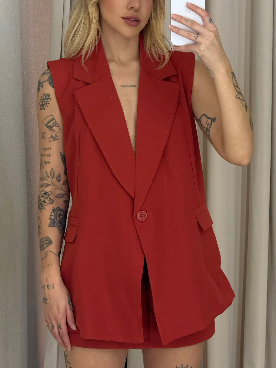 CONJUNTO IVANA SHORT SAIA TELHA