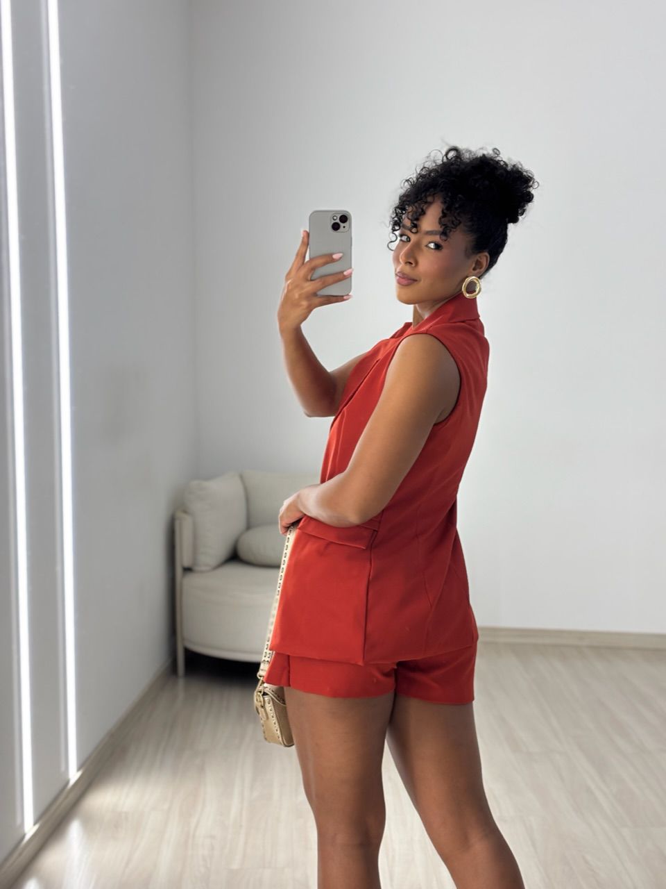 CONJUNTO IVANA SHORT SAIA TELHA