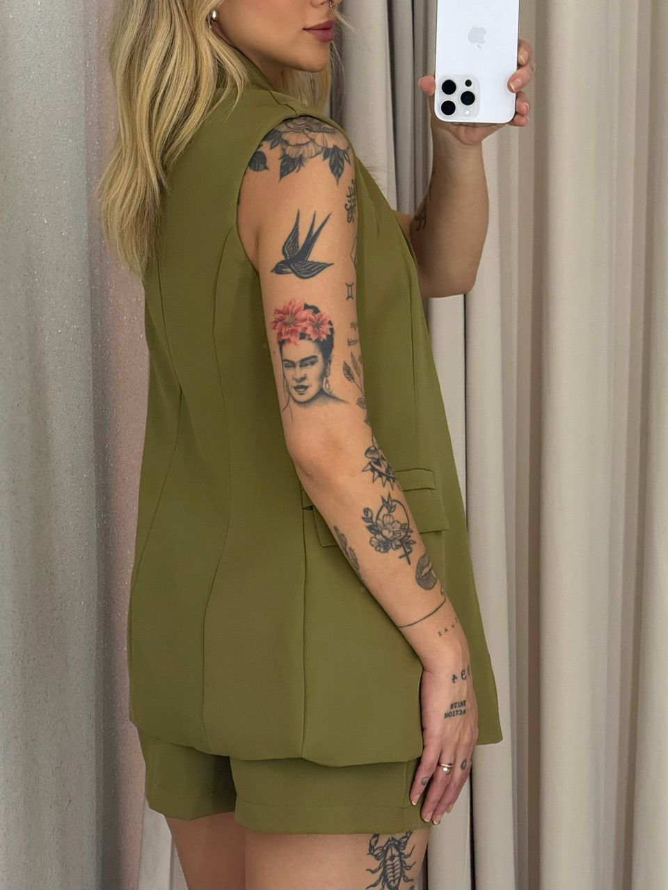 CONJUNTO IVANA SHORT SAIA VERDE
