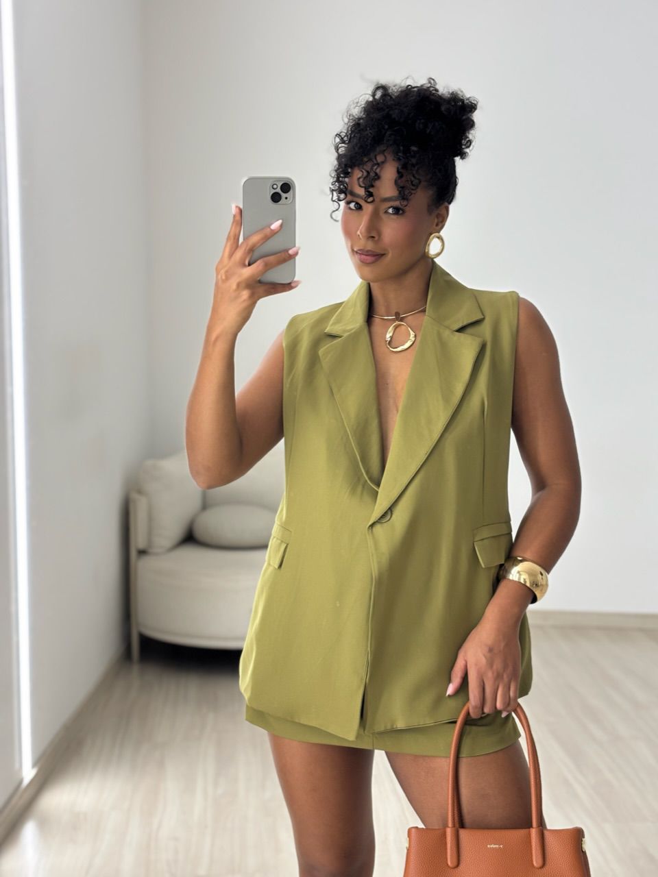 CONJUNTO IVANA SHORT SAIA VERDE