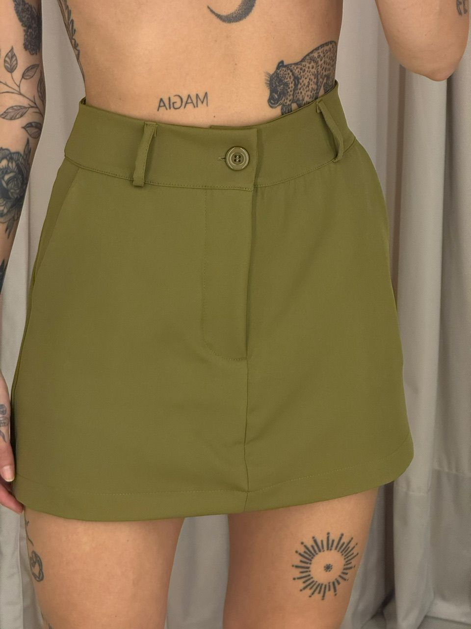 CONJUNTO IVANA SHORT SAIA VERDE