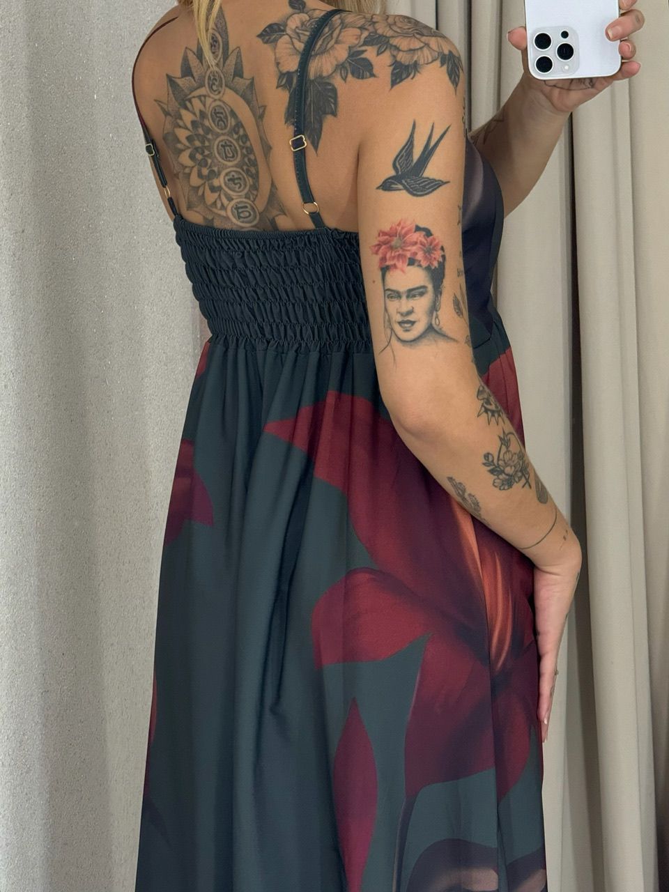VESTIDO NÍDIA FLOR VERDE