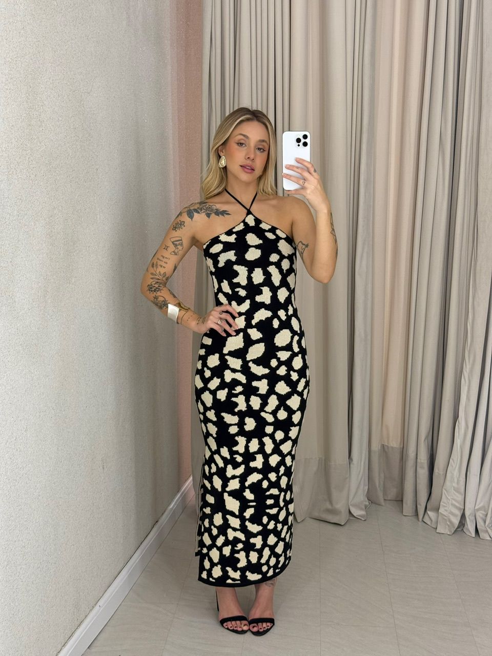 VESTIDO NICOLY TRICOT preto