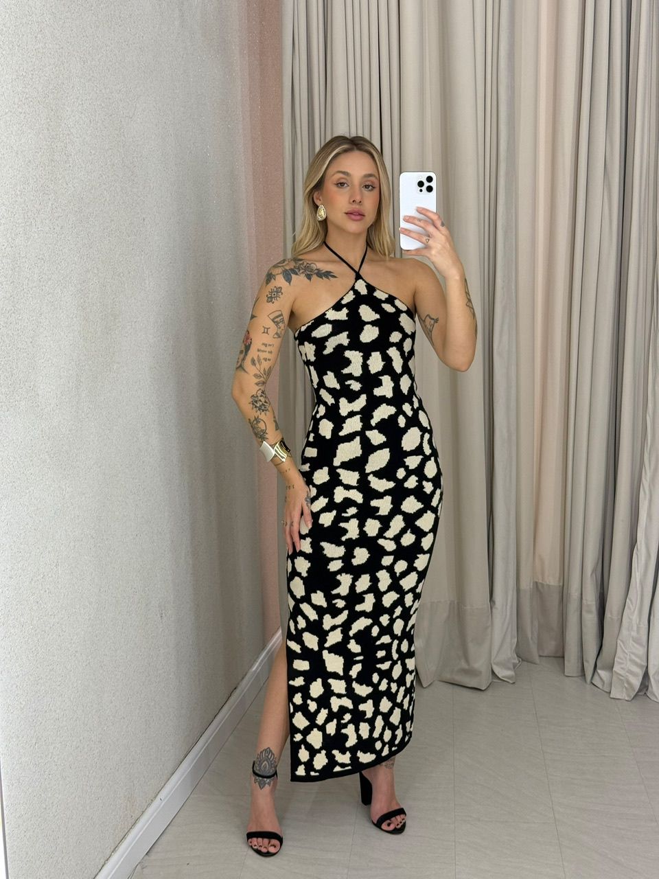 VESTIDO NICOLY TRICOT preto