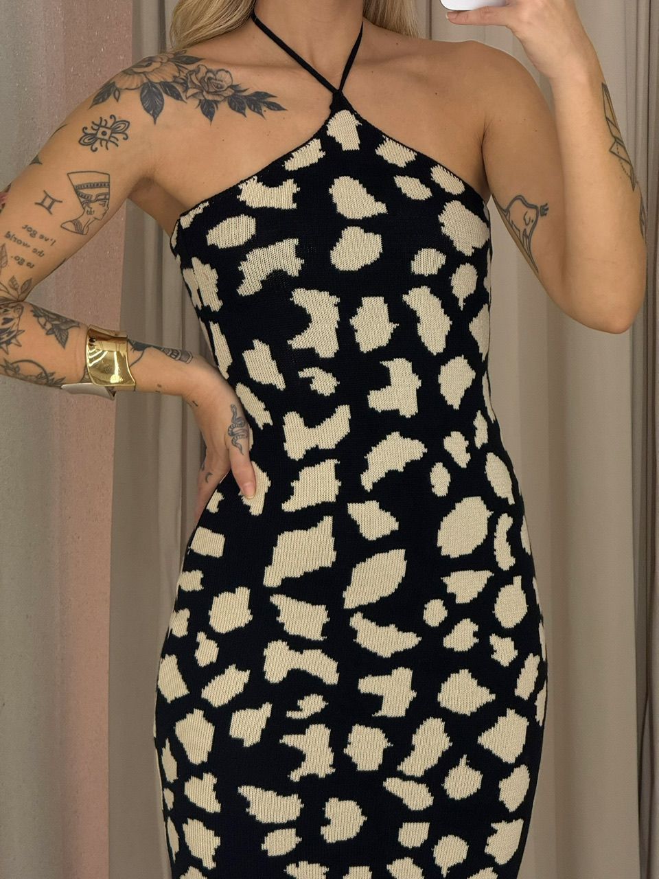 VESTIDO NICOLY TRICOT preto