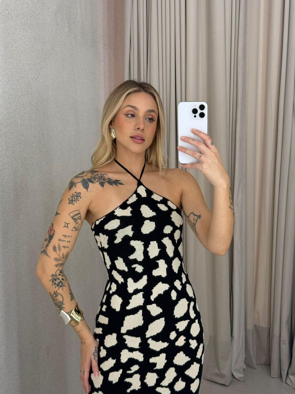 VESTIDO NICOLY TRICOT preto