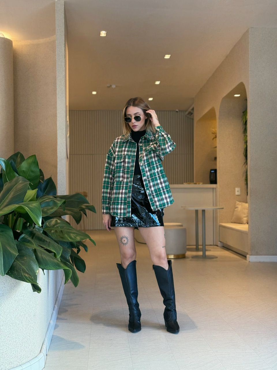CAMISA SANDRA XADREZ VERDE