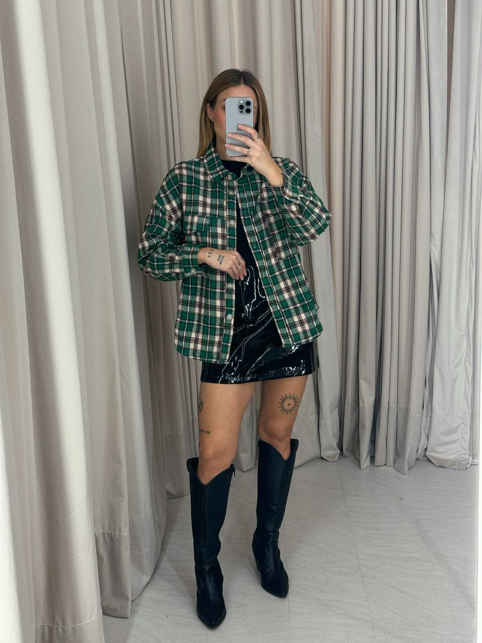 CAMISA SANDRA XADREZ VERDE