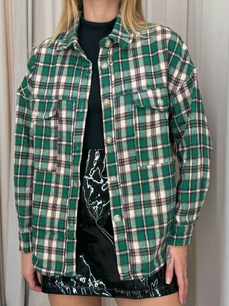 CAMISA SANDRA XADREZ VERDE