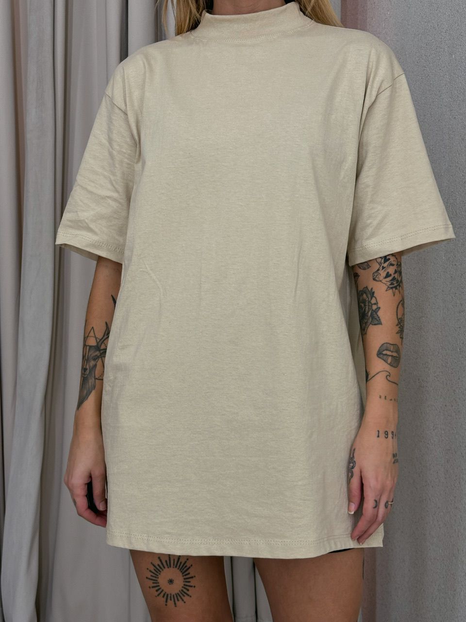 CAMISETÃO AMORA BÁSICO MARFIM