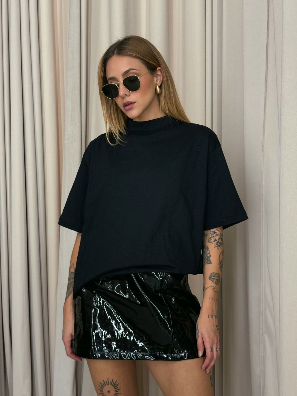 CAMISETÃO AMORA BÁSICO PRETO