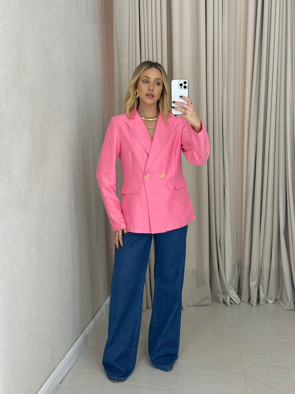 BLAZER BETINA ALFAIATARIA ROSA