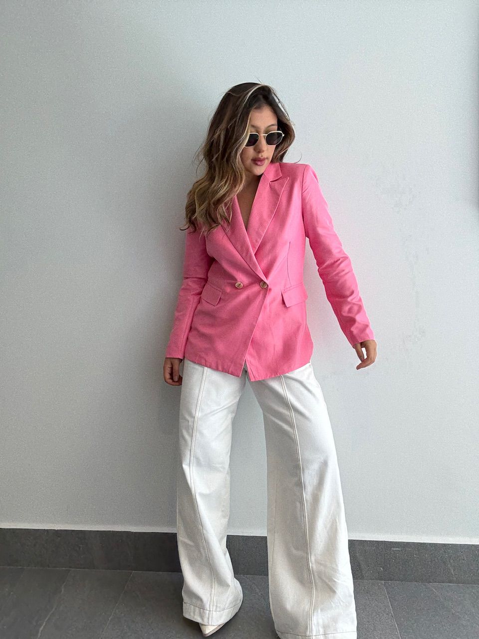 BLAZER BETINA ALFAIATARIA ROSA