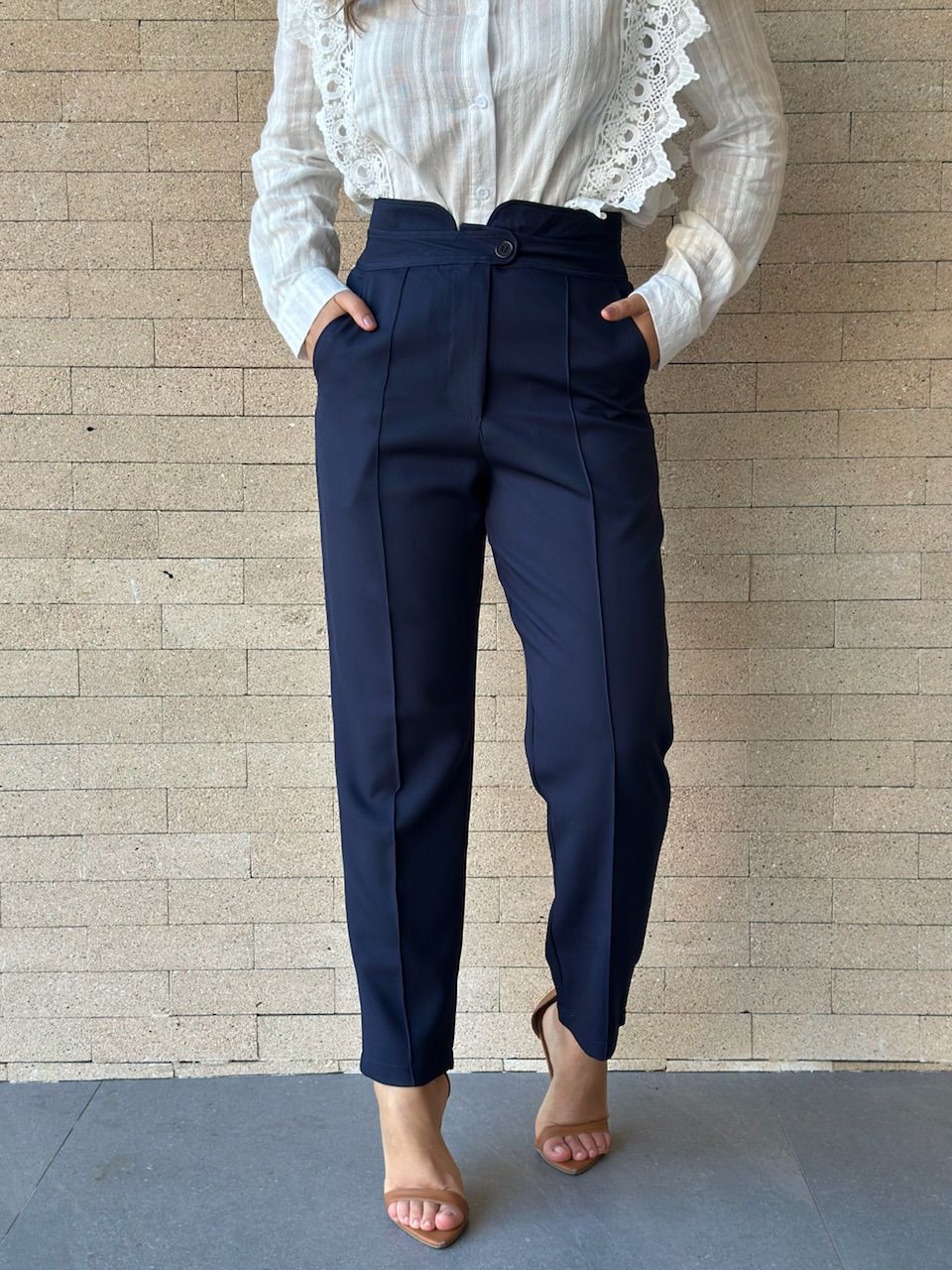CALÇA ANDREZA SKINNY MARINHO