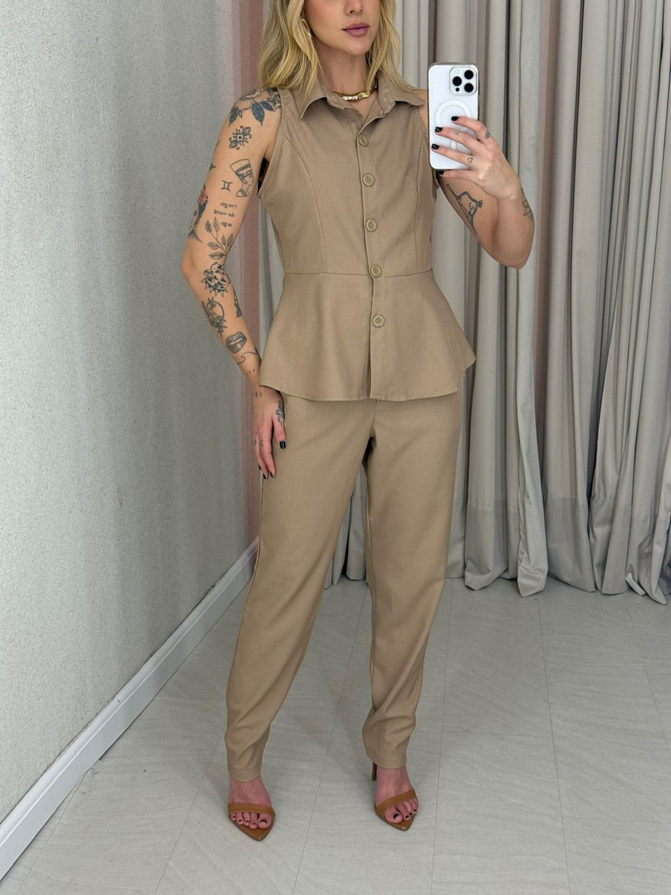 CONJUNTO JULIETTE CALÇA NUDE