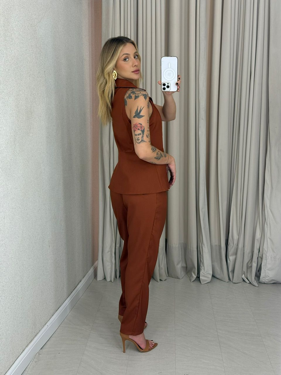 CONJUNTO JULIETTE CALÇA TELHA