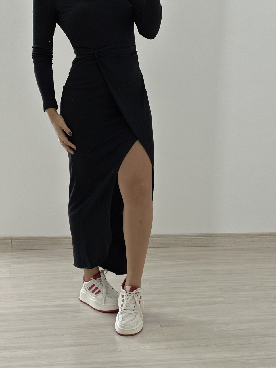 VESTIDO ALANA 02 CANELADO PRETO