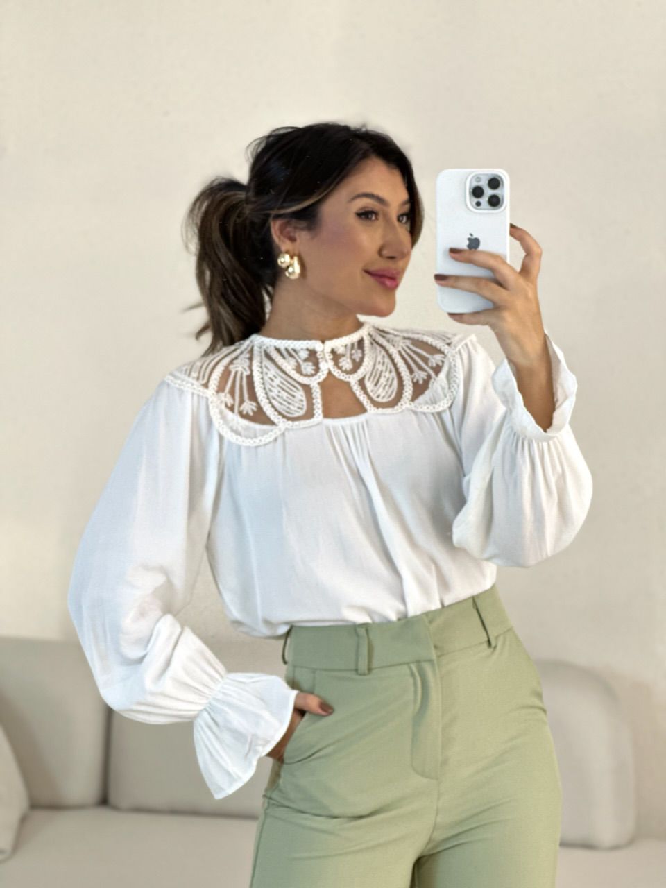 BATA OLÍVIA MANGA LONGA OFF
