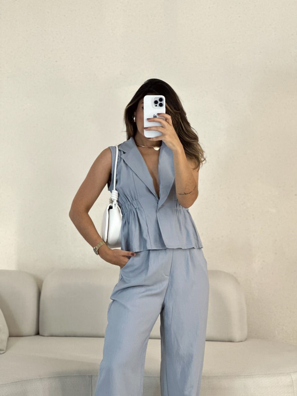 CONJUNTO RAISSA COLETE CINZA