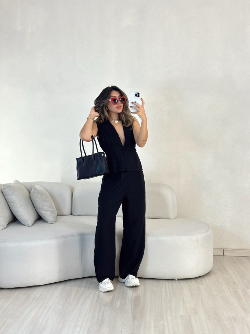 CONJUNTO RAISSA COLETE PRETO - 0054970032 - CAROLLA FERRARO