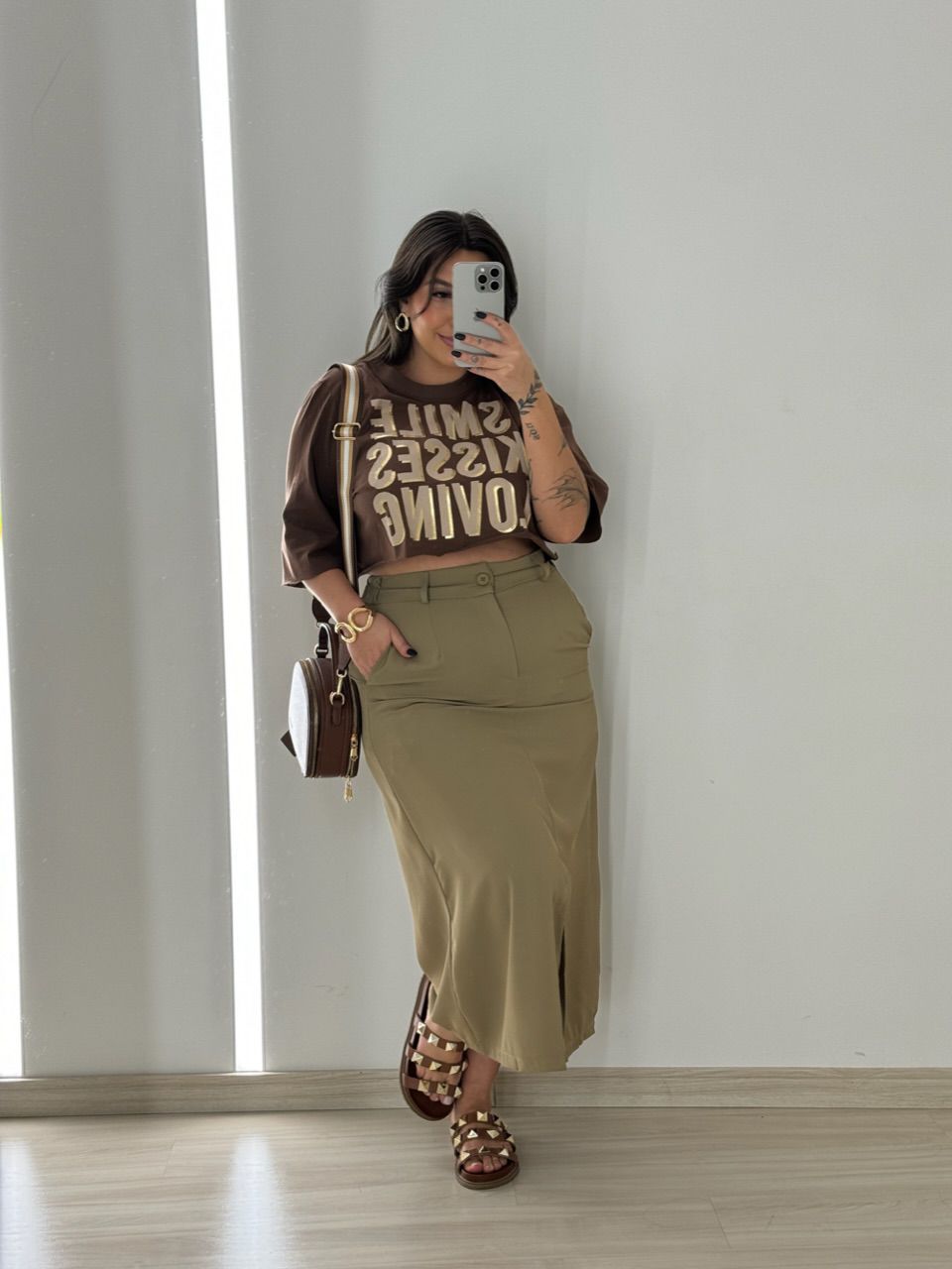 SAIA YASMIM MIDI Caqui