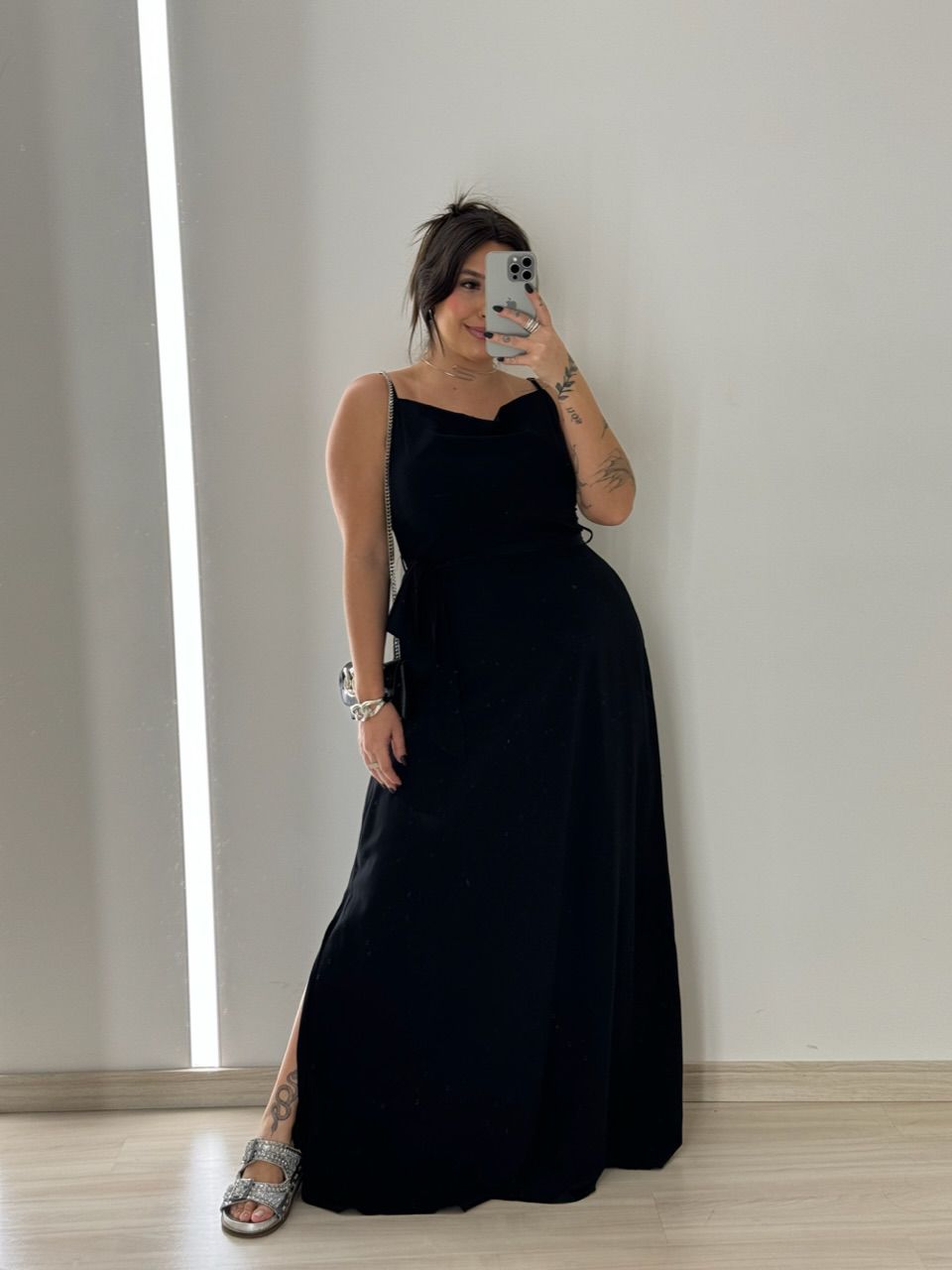 VESTIDO VANESSA ALÇA preto
