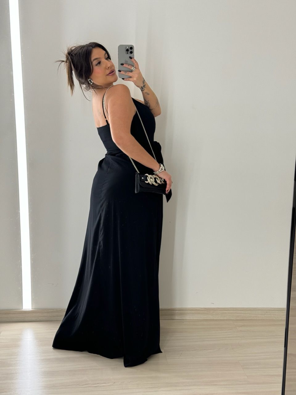 VESTIDO VANESSA ALÇA preto