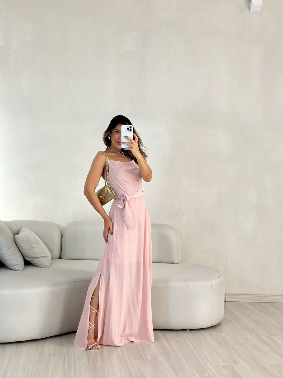 VESTIDO VANESSA ALÇA Rosê