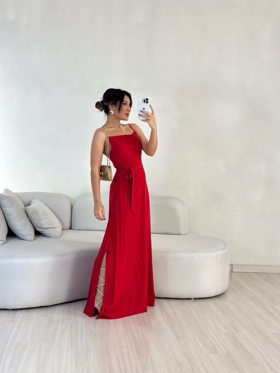 VESTIDO VANESSA ALÇA vermelho