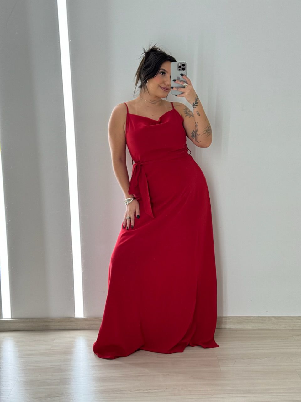 VESTIDO VANESSA ALÇA vermelho