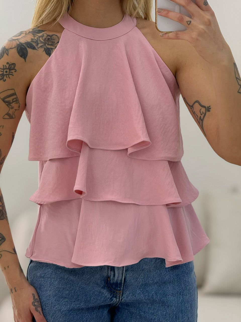 BLUSA SUELEN BABADOS Rosa