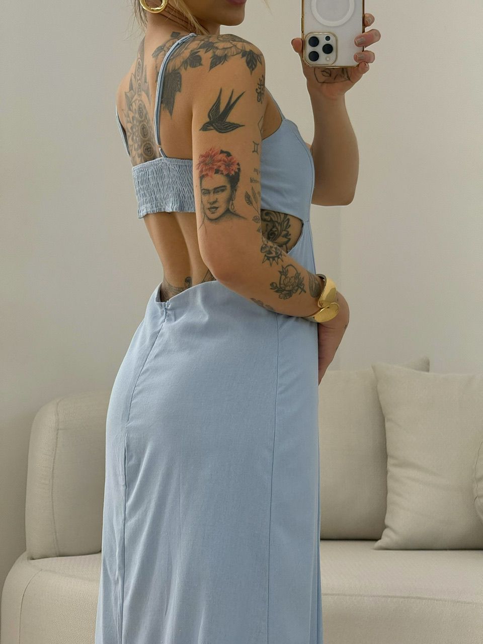 VESTIDO CASSANDRA ALÇA AZUL
