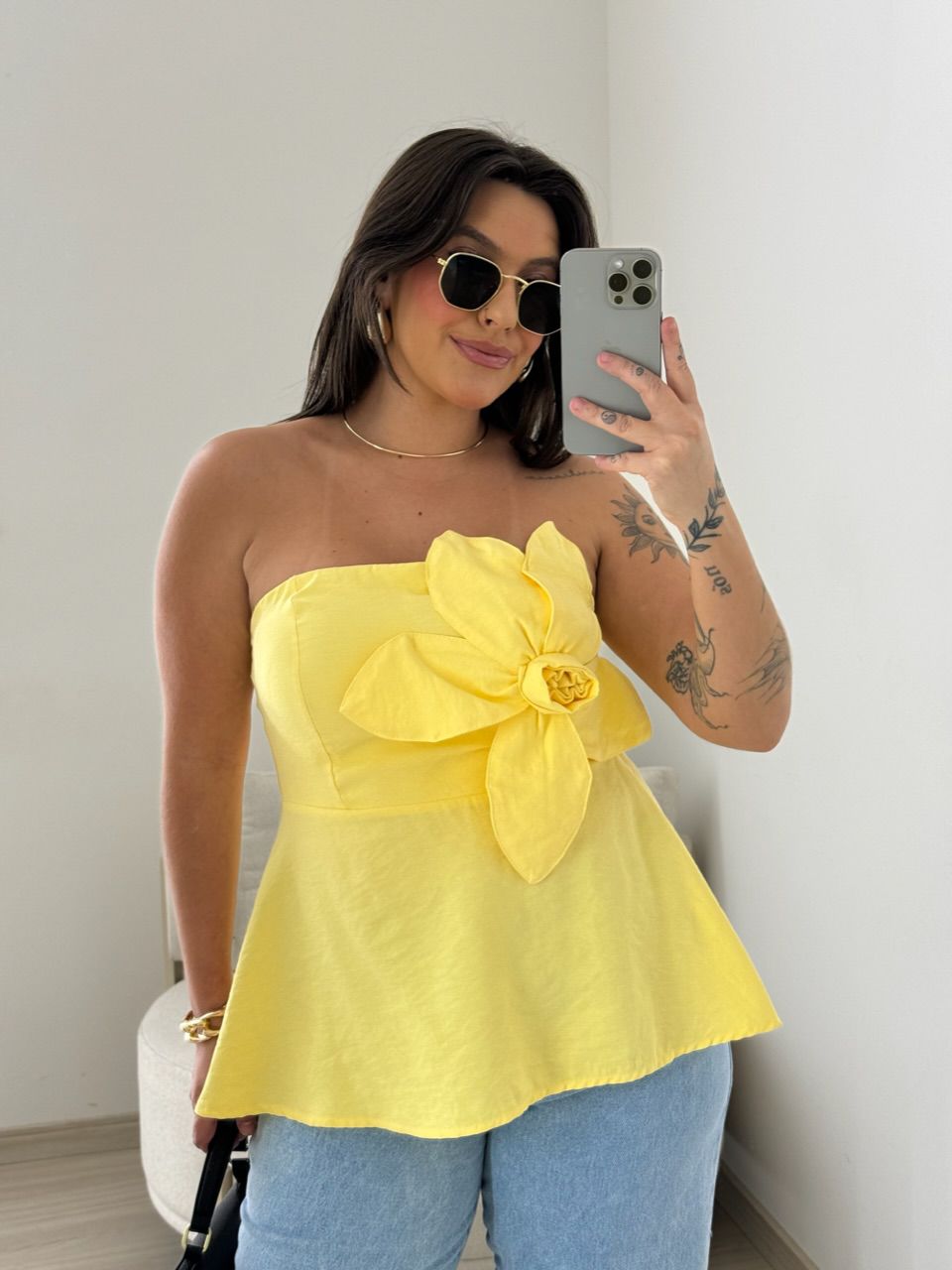 BLUSA FERNANDA 02 TOMARA QUE CAIA AMARELA