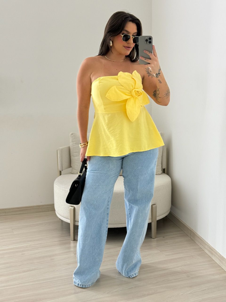 BLUSA FERNANDA 02 TOMARA QUE CAIA AMARELA