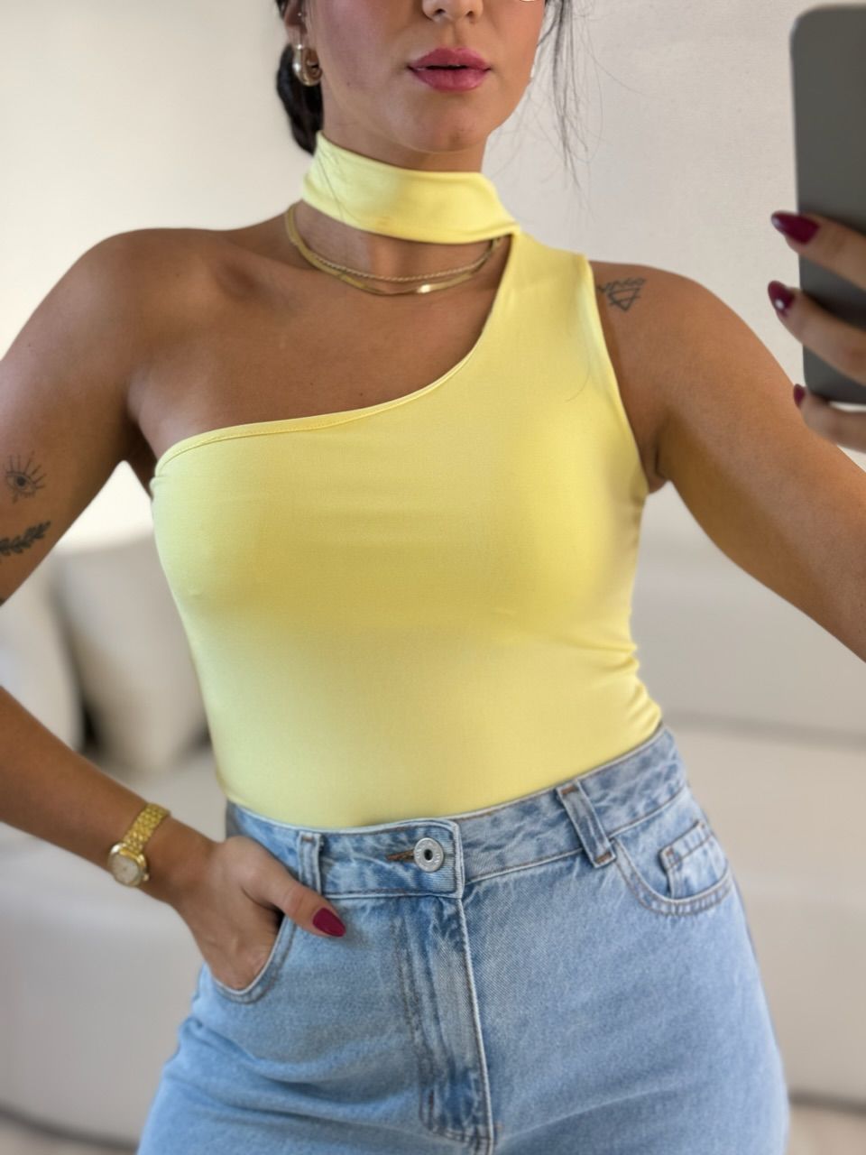 BODY BIA AMARELO