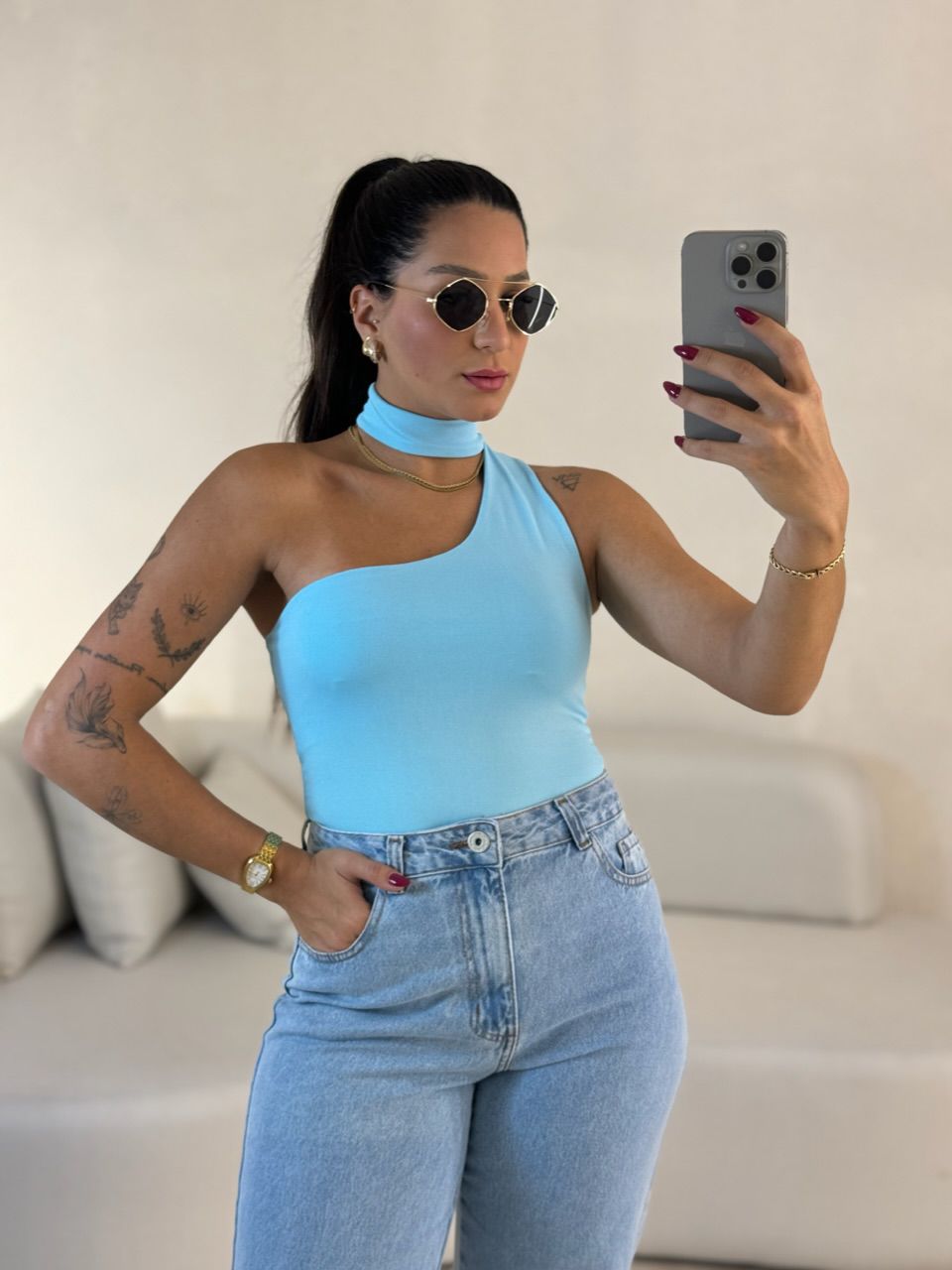 BODY BIA BABY BLUE - 0056150365 - CAROLLA FERRARO