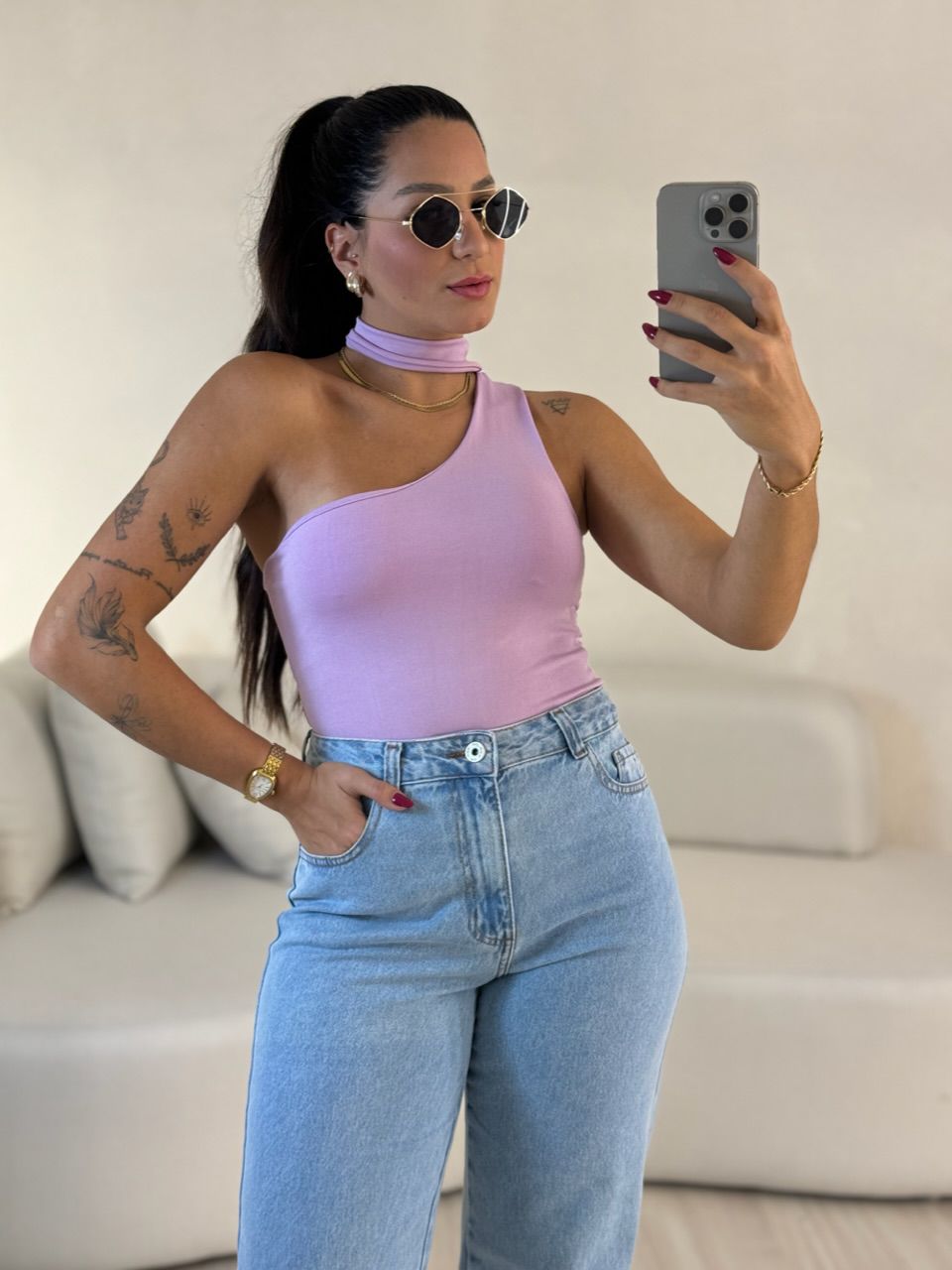 BODY BIA LILÁS - 0056150066 - CAROLLA FERRARO