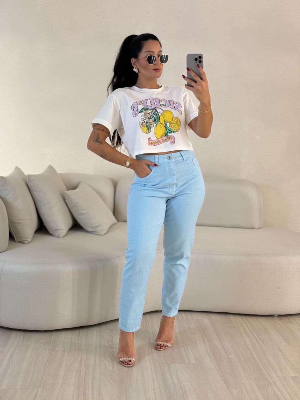 CALÇA PENÉLOPE SKINNY BABY BLUE