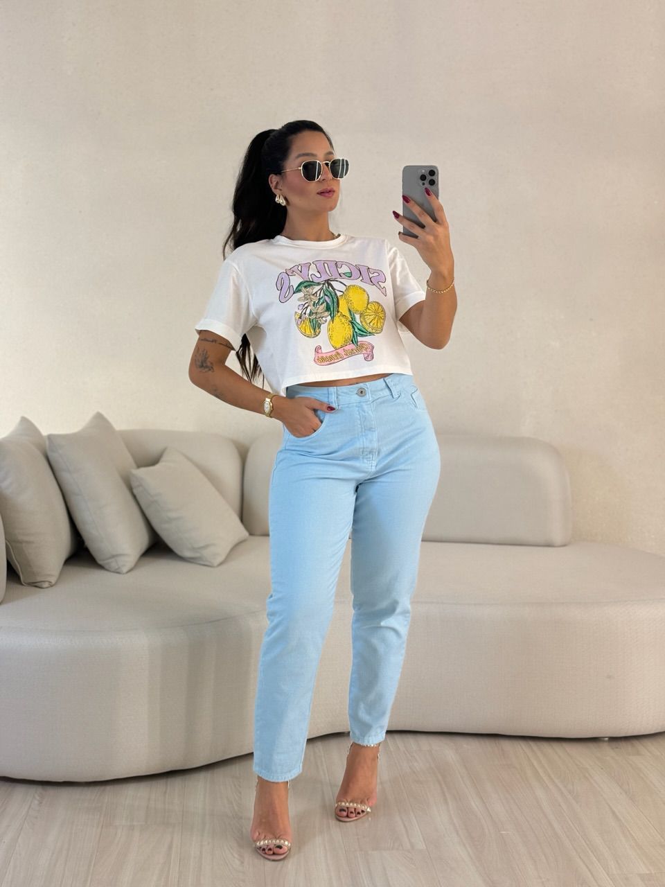 CALÇA PENÉLOPE SKINNY BABY BLUE