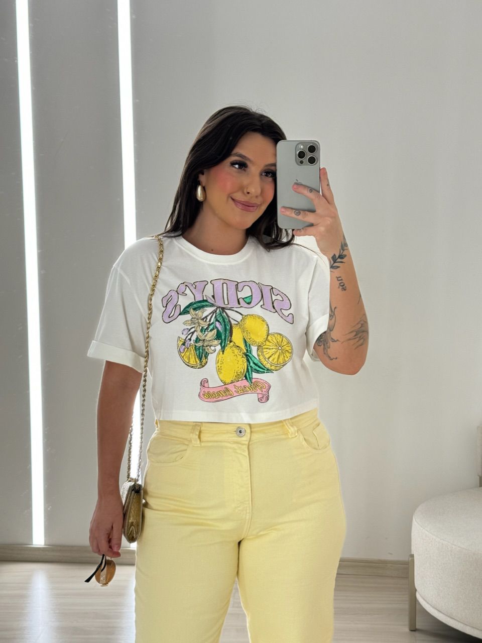 CROPPED LEMON OFF