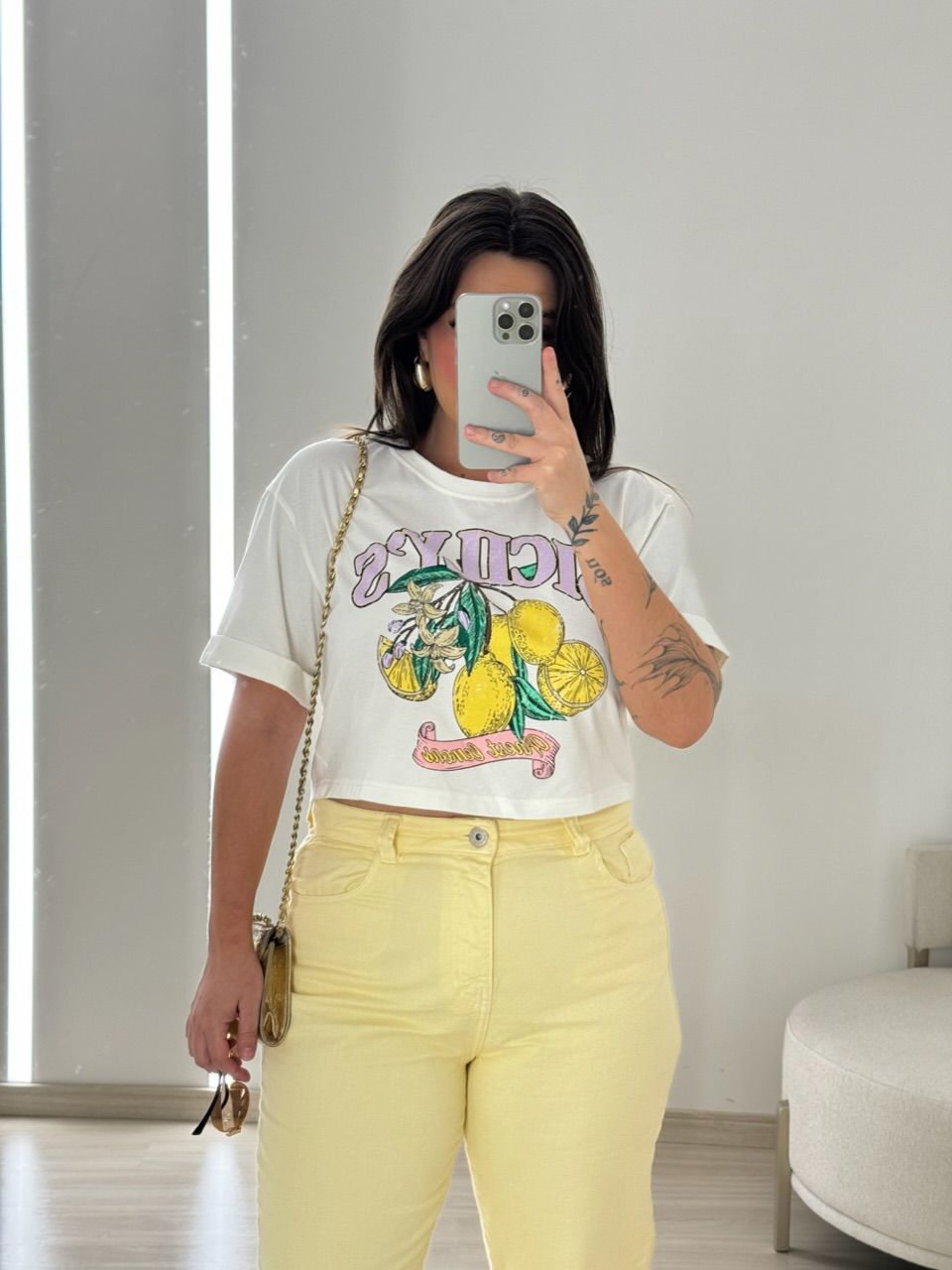 CROPPED LEMON OFF