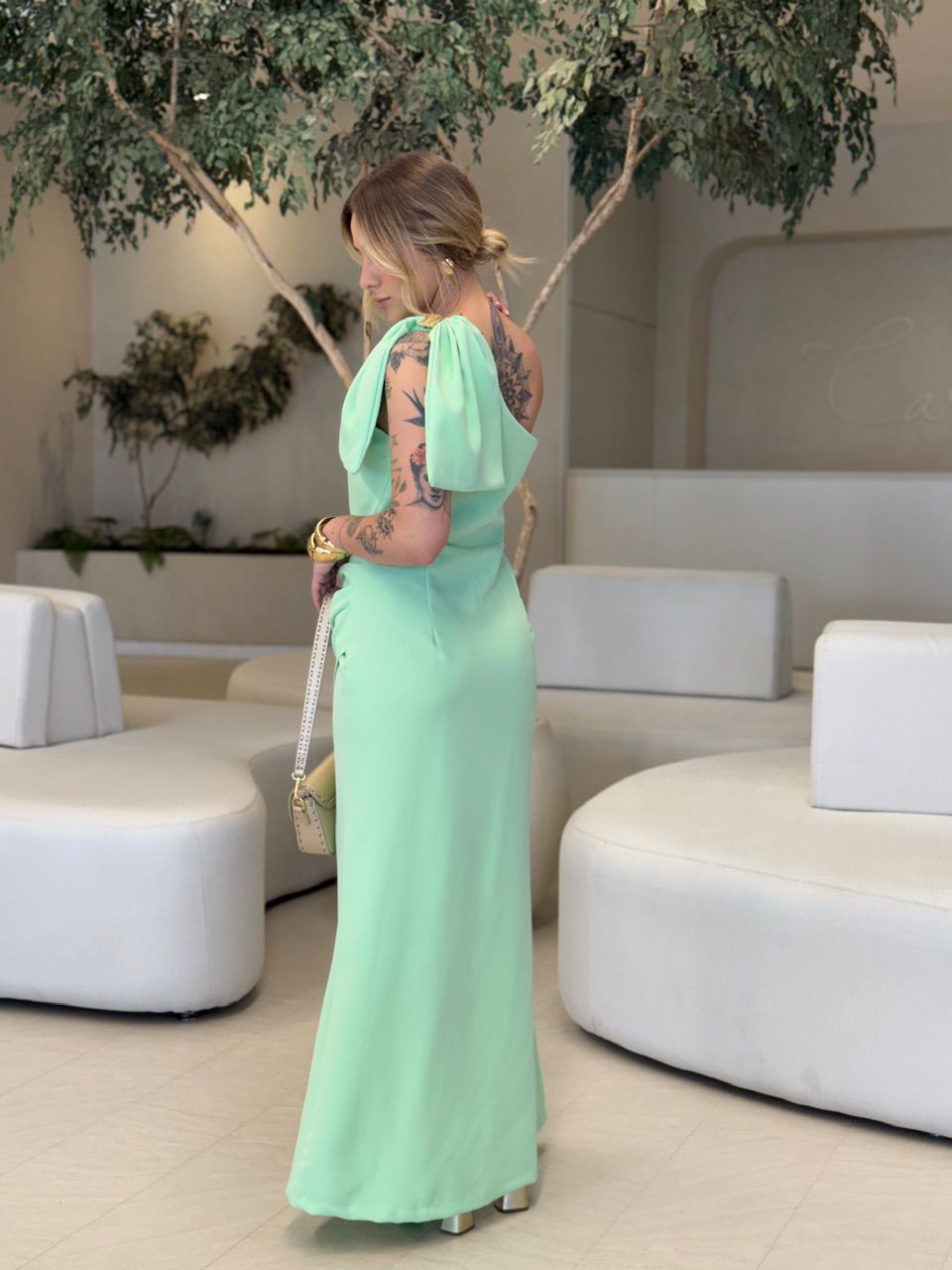 VESTIDO ALEXIA LAÇO verde