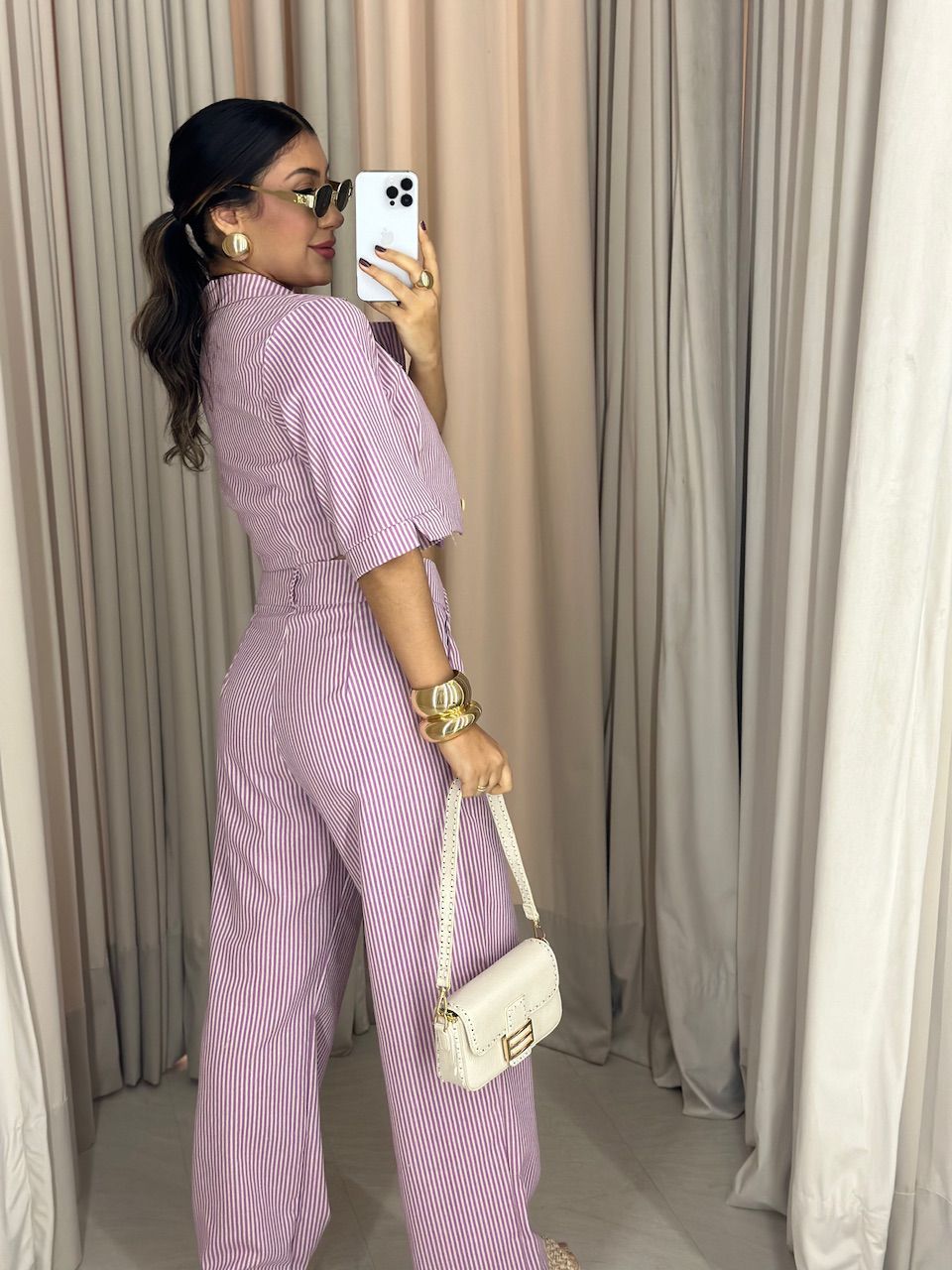 CONJUNTO CAROL LISTRADO Lilas