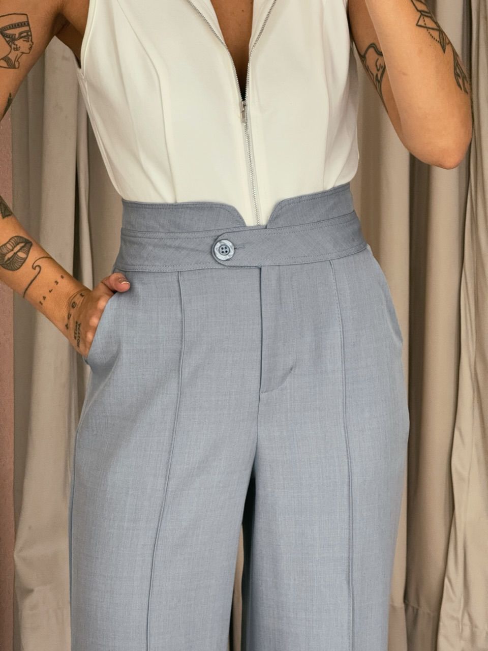 CALÇA LÊ PANTALONA CINZA