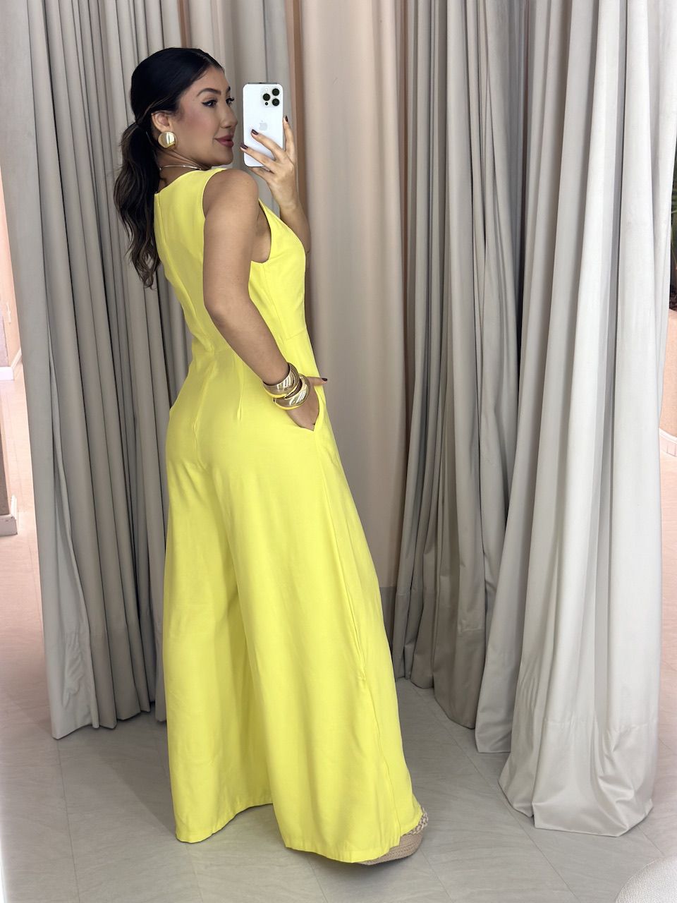 MACACÃO LÍDIA CAVADO AMARELO