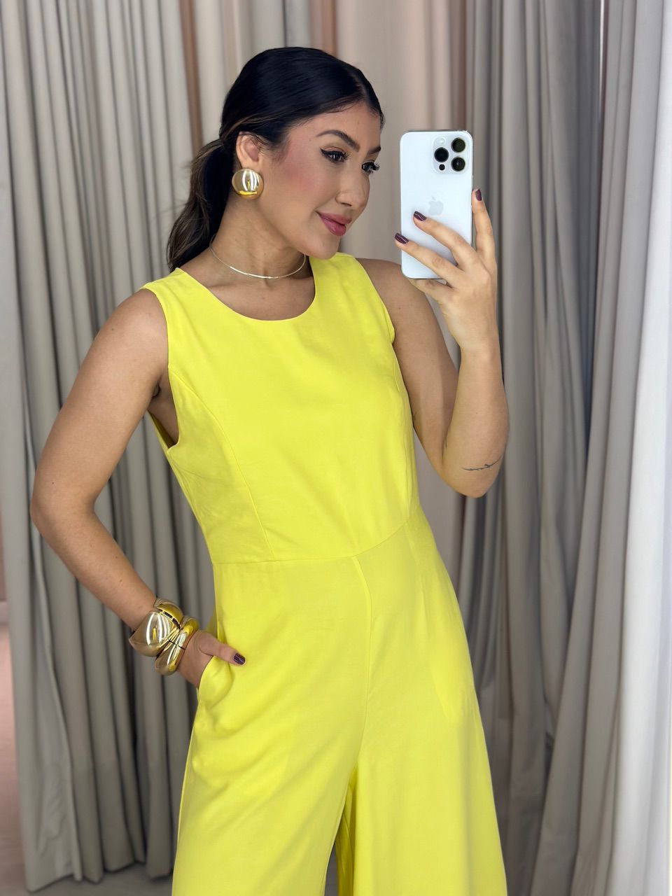 MACACÃO LÍDIA CAVADO AMARELO